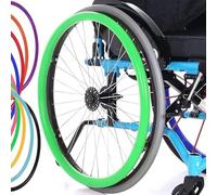WNUHYYL 1 Paire de Housses de Jante Poussoir for Fauteuil Roulant Housses en Silicone pour Main Courante De Fauteuil Roulant 24/22/20" Housses pour PoignéEs De Roue ArrièRe,007,24in