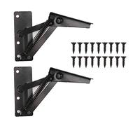 Wnvivi 2 Pièces Charnière de Support Rabattable Pliable, Charnière de Cisaillement à 80 Degrés, Charnière de Support de Retournement D'armoire, Charnière à Ressort Pliante