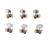 Wnvivi 6Pcs Guitar String Tuning Peg, 3L3R Guitar Open String Tuning Pegs Set, Touches de Réglage de Guitare en Métal pour Guitare Classique, Guitare électrique