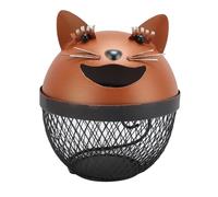 Wnvivi Porte-dosette de Café en Métal en Forme de Chat, Tirelire en Métal de Dessin Animé Mignon, Ensemble de Dosettes de Café en Fer, Organisateur de Rangement de Dosettes de Café