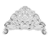 Wnvivi Porte-Serviettes en Papier en Métal, Support de Rangement Vertical pour Serviettes en Papier, Distributeur de Serviettes en Papier Vintage pour Décoration de Table(Argent)