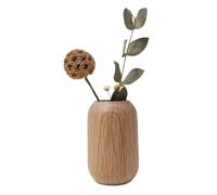 Wnvivi Vase à Fleurs en Bois Massif, Vase à Fleurs Séchées en Bois pour la Décoration de la Maison, Vase en Herbe de Pampa Bohème, Vase en Bois Fait à la Main pour la Décoration du Salon(A1)