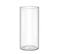 Wnvivi Vase Cylindrique en Verre Transparent, Grand Vase en Verre, Vase à Fleurs pour Plantes Hydroponiques, Vase Porte-Bougie Pilier, Vase à Fleurs en Verre pour Décoration de Table(8,5x20cm)