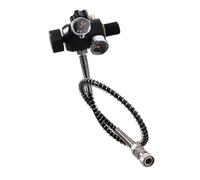 WNXGNHO Adaptateur de valves de réservoirs de plongée sous Pression avec Doubles jauges et Station de Remplissage de tuyaux métalliques pour la sécurité de la plongée, valves de durables pour d ' air
