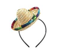 WNXGNHO Chapeau mexicain DiaDeMuertos LuauEvent Costume Coiffe Décorations de fête Accessoires Adulte Enfant Coiffe Accessoires de fête Sombrero Bandeau
