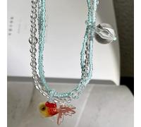 WNXGNHO Collier à breloques en forme de carpe porte-bonheur avec plusieurs rangs, empilables, en acrylique robuste pour un usage quotidien, taille unique, Comme décrit, Comme décrit.