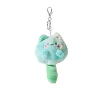 WNXGNHO Creative Squeaking Pendentif Peluche Sac Décoration Animal Forme Porte-clés Ornement Bagues Fluffty Sac Accessoire Sac à Dos Accessoire, Vert coloré, taille unique