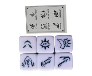 WNXGNHO Dés à Ronds à 6 côtés, de Mots-clés, dés de Jeu de rôle pour Jeu de Table, enseignement en ccessoires de Table de Jeu Multi-Faces faciles à Utiliser pour Jeux de rôle