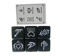 WNXGNHO Dés à Ronds à 6 côtés, de Mots-clés, dés de Jeu de rôle pour Jeu de Table, enseignement en ccessoires de Table de Jeu Multi-Faces faciles à Utiliser pour Jeux de rôle