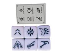 WNXGNHO Dés à Ronds à 6 côtés, de Mots-clés, dés de Jeu de rôle pour Jeu de Table, enseignement en ccessoires de Table de Jeu Multi-Faces faciles à Utiliser pour Jeux de rôle