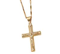 WNXGNHO Élégant collier à breloques avec pendentif en forme de croix résistant au ternissement - Accessoire de bijoux pour personnaliser l'expression et la foi - Collier de culture jeunesse, O, Comme