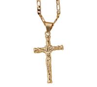 WNXGNHO Élégant collier à breloques avec pendentif en forme de croix résistant au ternissement - Accessoire de bijoux pour personnaliser l'expression et la foi - Collier de culture jeunesse, Figaro