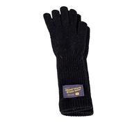 WNXGNHO Gants d'hiver tricotés de couleur bonbon, mitaines extensibles et chaudes avec poignets longs pour filles, adolescents, femmes, hommes, hommes, coupe-vent, pour femmes par temps froid, Noir