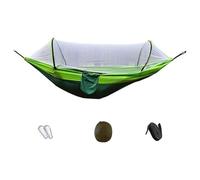 WNXGNHO Hamac de camping double 260 x 140 cm - Barrière amovible et polyester respirant - Capacité de 250 kg - Lit d'extérieur respirant pour 2 adultes