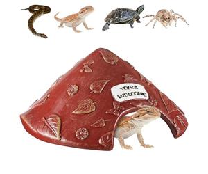 WNXGNHO Herpeton Shelter Cave Colophane pour Crapauds Crapauds Lézards Shellback Habitat Terrasse De Jardin Extérieure Plusieurs Espèces Herpeton Habitat