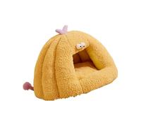 WNXGNHO Maison refuge avec motif de dessins animés chaud semi-fermé Décoration de la maison pour chiens et chats Maison pour animaux de compagnie avec thème de dessins animés