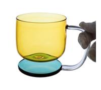 WNXGNHO Tasse moderne en verre borosilicate à effet flottant avec poignée ergonomique pour boisson, café, maison, cuisine, cadeau essentiel