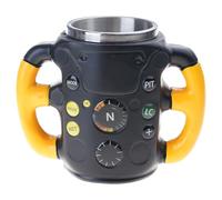 WNXGNHO Tasses De Voiture De Course en Acier Antirouille Résistantes À La avec Couche Intérieure en Résine De Conception De Volant pour Boisson Chaude Parfait pour Les Passionnés De Formule 1