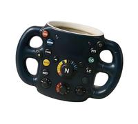 WNXGNHO Tasses De Voiture De Course en Acier Antirouille Résistantes À La avec Couche Intérieure en Résine De Conception De Volant pour Boisson Chaude Parfait pour Les Passionnés De Formule 1