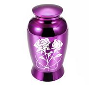 WNXGNHO Urne funéraire en métal avec motif élégant et couvercle de rangement sécurisé pour animaux perdus