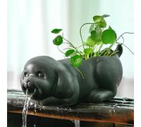 WNYAILLL Cracheur de Fontaine de Jardin, Aquascape Fontaine à Planter pour étang et Jardin, Accessoire Décoratif pour Fontaine Et Étang, pour Embellir Et Espaces Extérieurs(Black)
