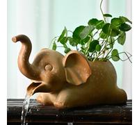 WNYAILLL Cracheur de Fontaine de Jardin, Garden Decor pour étang à koï, Paysager Décorations D'Aquarium, Jardin Extérieur Caractéristique De l'eau Cracheur D'Étang en Céramique(Yellow)