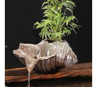 WNYAILLL Cracheurs d'étang, fontaines de Piscine pour piscines Hors Sol, Statues De Jardin Élégantes pour Étang Et Aménagement Paysager, pour Fontaine Accessoires(Brown,13 * 10 * 7cm)