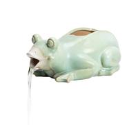 WNYAILLL Décor de Jardin Cracheur d'étang Koi, fontaines de Piscine pour piscines Hors Sol, Garden Decor pour étang à koï, pour Embellir Et Espaces Extérieurs(Green)