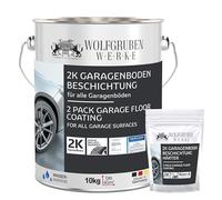 WO-WE 2K Peinture de garage sol résine époxy W707 revêtement, atelier, sous-sol, cave - Blanc pur 10kg