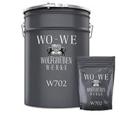 WO-WE 2K Peinture pour sol W702 résine époxy beton garage revêtement industriel Blanc Pur RAL 9010-2,5Kg