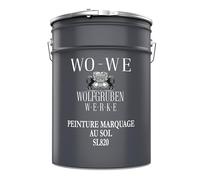 WO-WE Peinture de signalisation SL820 - Marquage au sol pour parking, route - Blanc 5L