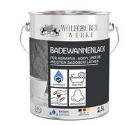 WO-WE Peinture pour baignoire - revêtement pour baignoire en émail, céramique et acrylique W710 Blanc - 2,5L