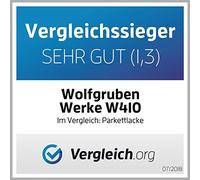 WO-WE Vitrificateur acrylique pour parquet, sol W410 - Vernis bois - Haute résistance - Blanc Mat 10L