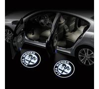 WOAFEY 2 pièces Lumière de Bienvenue de Porte de Voiture pour Alfa Romeo Giulia Giulietta 159 156 Mito Stelvio 147, LED lumières de Logo de projecteur Laser,B