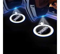WOAFEY 2PCS Projecteur de Logo de lumière LED de Porte de Voiture, pour Volvo S90 XC60 XC90 S80 S60 V40, Logo d'éclairage de lumière LED de Bienvenue de Voiture, lumière de Logo