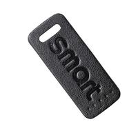 WOAFEY Ajusteur de Clip de Ceinture de sécurité de Voiture pour Smart 453 Fortwo Forfour 2015-2018 Porte-Coussin de Ceinture de sécurité Badge intérieur en Cuir Nouveau,Black