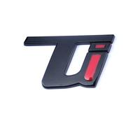 WOAFEY Autocollant d'insigne de Voiture, pour Alfa Romeo Giulia Stelvio Autocollant de décoration de Lettre Automatique Accessoires de décalcomanie en métal 3D,Ti