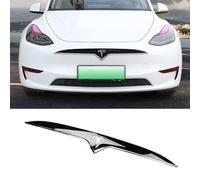 WOAFEY Bandes de Garniture de calandre de Voiture pour Tesla Model Y Model 3, Couverture de calandre 3D, Accessoires de Modification extérieure, matériau ABS Tricolore,Model Y-A