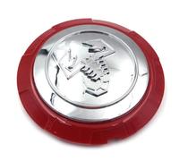 WOAFEY Cache-moyeux avec 4pcs 133mm pour Abarth Course Centre de Roue de Voiture Capuchon Capuchon Côte de Voiture Badge Stickers Emblème Capuchons de Moyeu de Roue,E