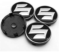 WOAFEY Cache-moyeux avec 4pcs 54mm pour Suzuki Swift Sport SX4 Course Centre de Roue de Voiture Capuchon Capuchon Côte de Voiture Badge Stickers Emblème Capuchons de Moyeu de Roue,Black