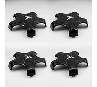 WOAFEY Cache-moyeux avec 4pcs 58mm pour Tesla Model 3 2017-2021 Course Centre de Roue de Voiture Capuchon Capuchon Côte de Voiture Badge Stickers Emblème Capuchons de Moyeu de Roue,C