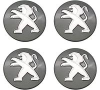WOAFEY Cache-moyeux avec 4pcs 60mm pour Peugeot 3008 307 408 308S 508L 4008 Course Centre de Roue de Voiture Capuchon Capuchon Côte de Voiture Badge Stickers Emblème Capuchons de Moyeu de Roue,B