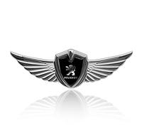 WOAFEY Décalcomanie D'insigne D'emblème, pour Peugeot 107 308 306 206 208 307407 3008 2008 Grille Avant de Voiture/Coffre Avant/Coffre Arrière Autocollant Couverture Emblème Insigne Décalcomanies