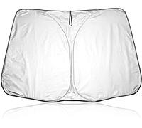 WOAFEY pour Porsche 911 2005-2011 Pare-Soleil Pare-Brise de Voiture, empêche Les Rayures Voiture Pare-Soleil Avant Protection UV Pliable Protection avec Pare-Soleil de Voiture Blocage,Silver