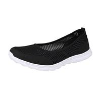 Woaikeyu Baskets Femme Respirant Slip on Plates Sneaker Chaussures décontractées léger Sport Travail Sportif Respirant Slip Travail Formateurs