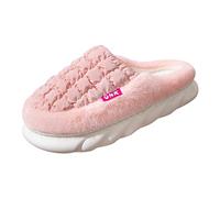 Woaikeyu Chaussons en Coton antidérapants pour Couple d'hiver pour Femme Bottes Mi-Mollet pour sans Talon