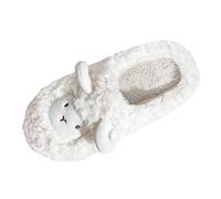 Woaikeyu Pantoufles femme Chausson automne et hiver couleur unie mignon confortable chaud léger ménage intérieur Slippers (White, 39)