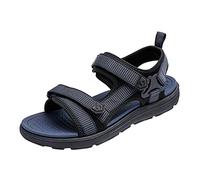 Woaikeyu Sandales Homme Chaussures Bout Ouvert décontractées Sandales plates pour hommes Mode et confort Sandales de plage Sandales Été Mode Casual sandales (Blue, 40)