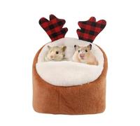 Woalopted Animal House - Nid chaud doux et spacieux pour petits animaux - Lit échelle à sucre - Pour animaux tels que les écureuils, les marmosettes, les gerbilles, les chinchillas, les hérissons pour