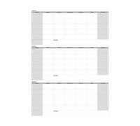 Woalopted Calendrier pour tableau blanc | Planning quotidien de 3 mois pour écrire et effacer à nouveau - Organiseur mural pour la maison, le bureau, le réfrigérateur, comme sous-main